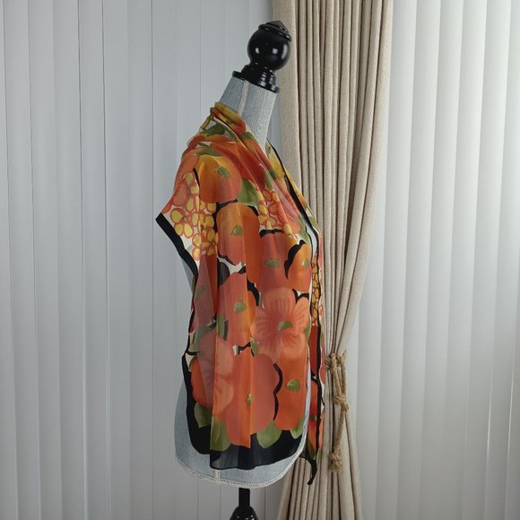 Symphony Silk Scarf. - Picture 2 of 9